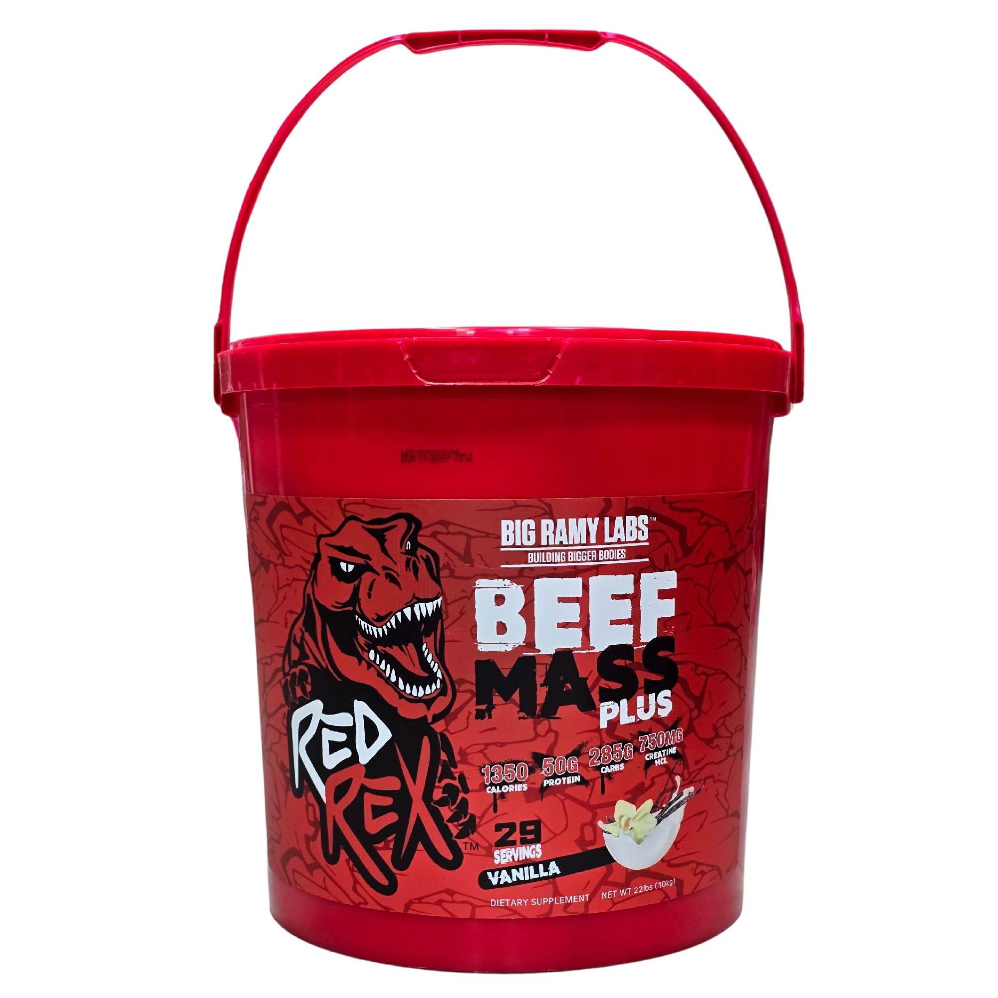 Beef Mass Gainer Plus Red Rex Proteine de Bœuf 10kg (29 Servings)