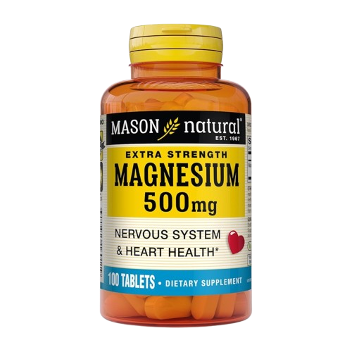 Mason Natural MAGNESIUM 500MG EXTRA STRENGTH TABLETS 100
