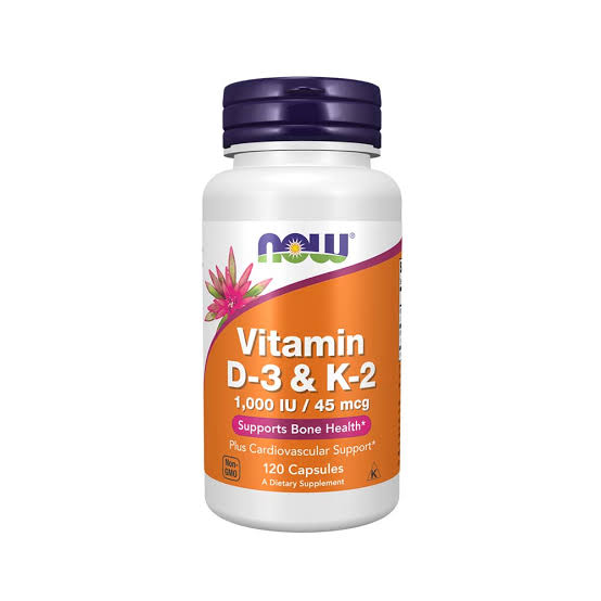 Vitamine D3 & K2 1000IU/45mcg 120 Capsules 