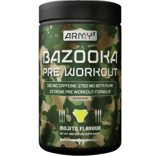 Army 1 Bazooka Pre-Workout Pot 380g