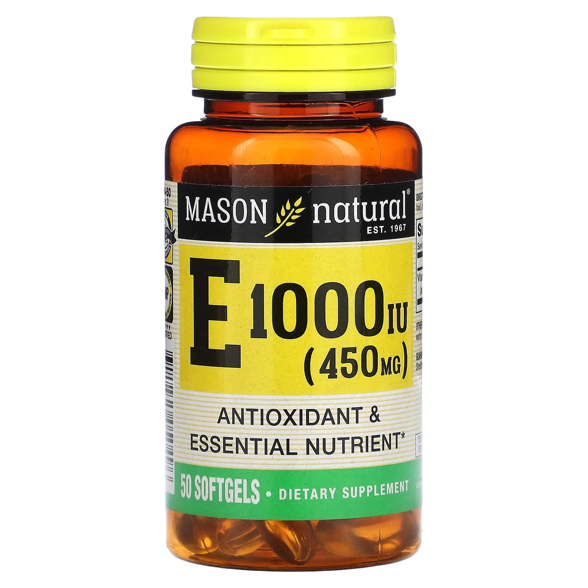 E 1000 IU 450 MG 50 GELULES