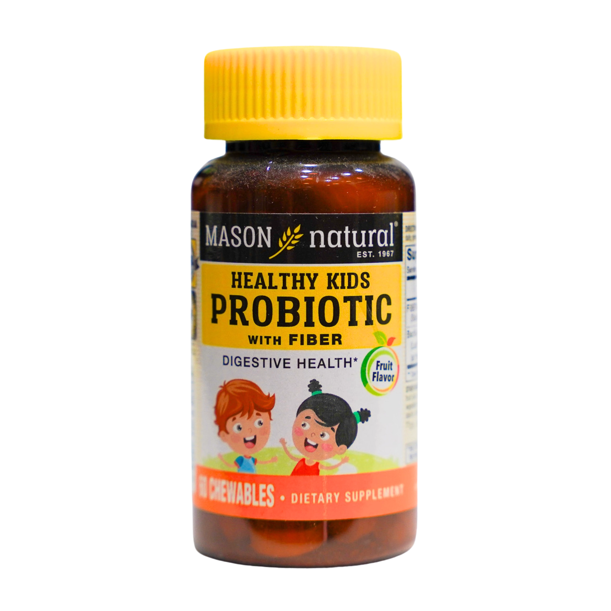 Mason Natural HEALTHY KIDS PROBIOTIC WITH FIBER CHEWABLES CHEWABLES 60